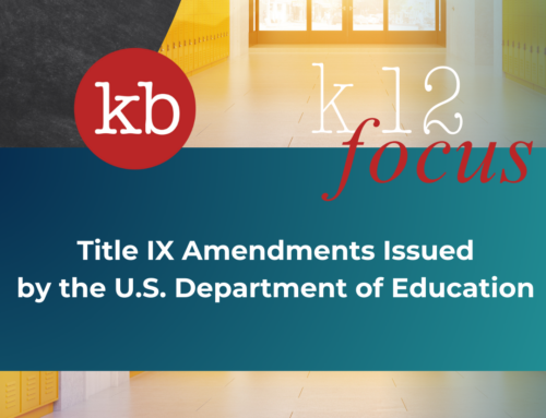 Title IX Amendments Issued by the U.S. Department of Education on April 19, 2024