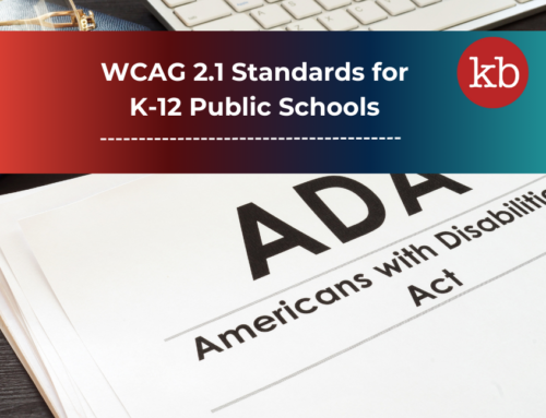 WCAG 2.1 Standards for K-12 Public Schools 